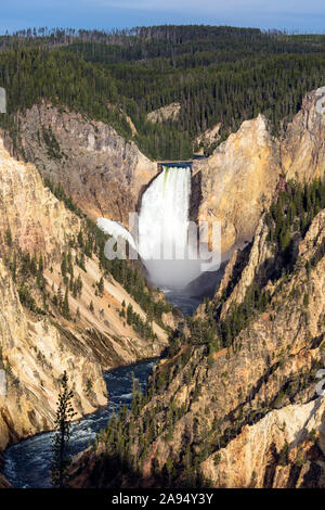 Landschaft Blick auf den Grand Canyon des Yellowstone der Yellowstone National Park (Wyoming). Stockfoto