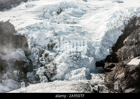 Querformat oben am Mount Rainier von im Nationalpark in Washington. Stockfoto