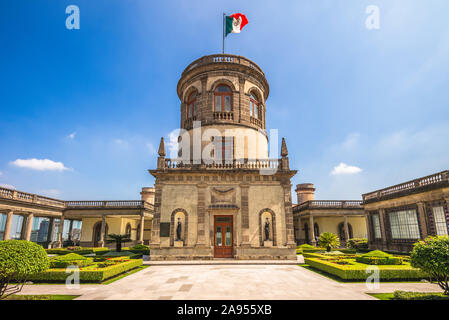 Das Nationalmuseum für Geschichte, das Schloss Chapultepec in Mexiko Stadt Stockfoto