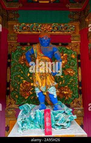 Guardian Abbildung, Shintō-Gottheit, Nikkozan Rinnoji Tempel, buddhistische Tempel, Schreine und Tempel von Nikko, Nikko, Japan Stockfoto