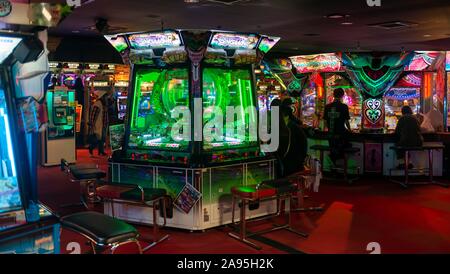 Arcade Anata kein Lager, Cyberpunk Stil, Kawasaki, Japan Stockfoto