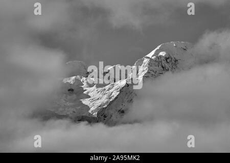 Julischen Alpen in B&W, Slowenien Stockfoto