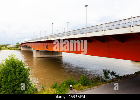 Brigittenauer Brücke über die Donau, Wien, Österreich Stockfoto