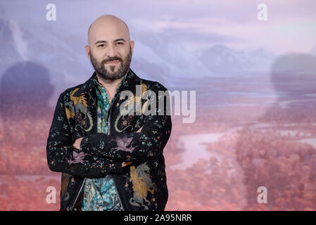 Italienische stimmen der gefroren II Teilnahme an den roten Teppich während des italienischen Premiere. Stockfoto