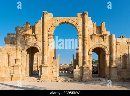 Südtor, Jerash, Jordanien Stockfoto