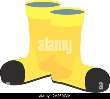 Firefighter stiefel Flat Style Symbol Vektor illustration Design Stock Vektor