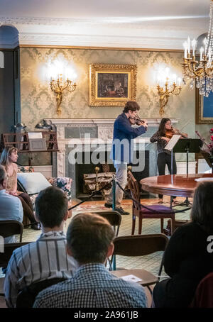 Konzert klassischer Musik am George Eastman Museum in Rochester NY Stockfoto