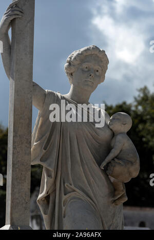 La Milagrosa (die wundersame) ist das Grab von Amelia Goyri de la Hoz, die während der Geburt im Jahr 1901 starb, zusammen mit ihrem Baby und ihrer Mutter Stockfoto