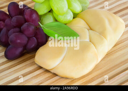 Italienische Käse Scamorza Stockfoto