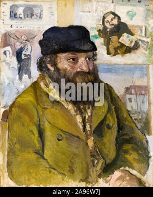 Camille Pissarro, Portrait von Paul Cézanne, Malerei, 1874-1875 Stockfoto