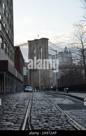 Brooklyn Bridge, New York City, USA. Stockfoto