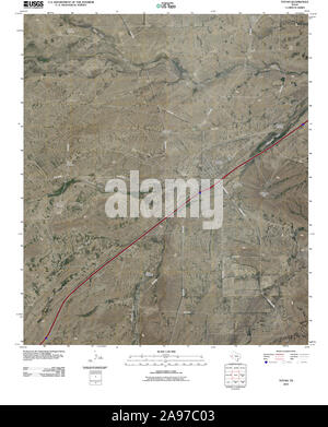 USGS TOPO Karte Texas TX Toyah 20100617 TM Stockfoto