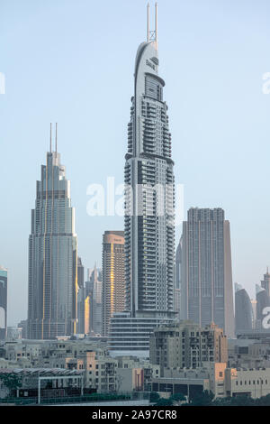 Sonnenaufgang in Dubai, Vereinigte Arabische Emirate Stockfoto