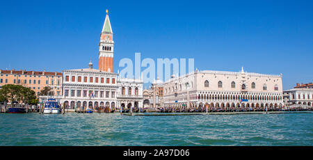 Blick auf San Marco Platz vom Grand Canal, Venice, Italien, Europa Stockfoto