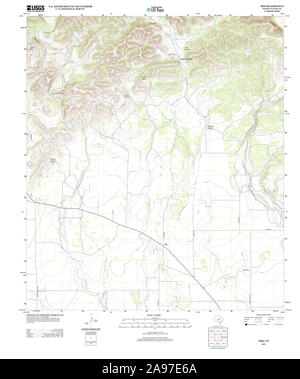 USGS TOPO Karte Texas TX Trio 20130123 TM Stockfoto
