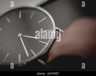 Makroaufnahme der Zeiger Stockfoto