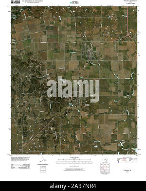 USGS TOPO Karte Texas TX Tuscola 20100318 TM Stockfoto