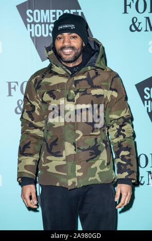 LONDON, ENGLAND - 12.November: Kano besucht die Opening Party Skate im Somerset House on November 12,2019 in London, England Stockfoto