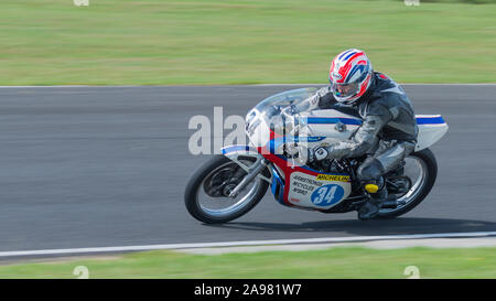 Croft Rennstrecke Nostalgie Wochenende August 2018 classic car racing Stockfoto