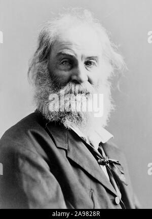 Jahrgang Porträt Foto der amerikanischen Dichter, Essayist und Journalist Walt Whitman (1819 - 1892). Foto ca. 1885 von Gurney. Stockfoto