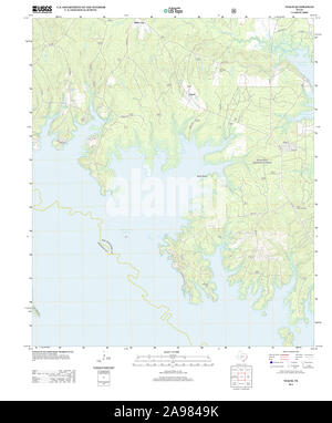 USGS TOPO Karte Texas TX Veach 20130204 TM Stockfoto