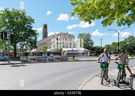 Atwater Market in der Nähe von Lachine Canal, Montreal, Quebec, Kanada Stockfoto