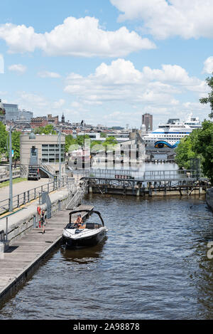 Lachine Canal, Griffintown, Montreal, Quebec, Kanada Stockfoto