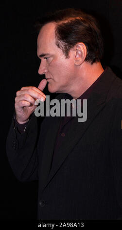 Quentin Tarantino bespricht seine Karriere bei einem Leben in Bildern Veranstaltung der BAFTA, Leicester Square, London gehostet werden. Stockfoto