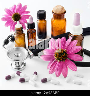 Alternative Medizin Echinacea Stockfoto