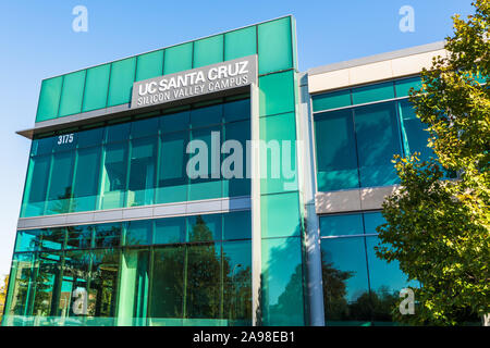 Okt 31, 2019 Santa Clara/CA/USA - UC Santa Cruz Campus in Silicon Valley; UC Santa Cruz oder UCSC ist eine öffentliche Forschungseinrichtung an der Universität in Santa Cruz, Cal Stockfoto