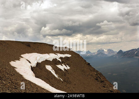 Majestätischen Blick in den kanadischen Rockies, Jasper-Banff Nationalpark, Jasper Tramway, Alberta, Kanada Stockfoto