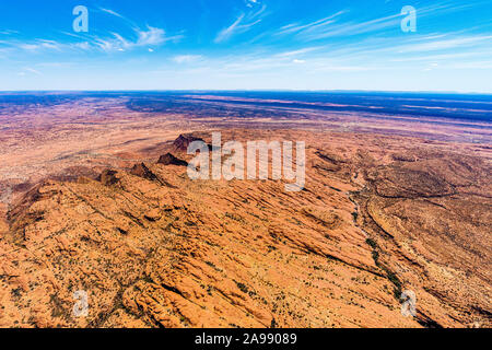 Luftaufnahme von Watarrka National Park, Northern Territory, Australien Stockfoto