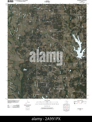 USGS TOPO Karte Texas TX Woodbine 20100428 TM Stockfoto