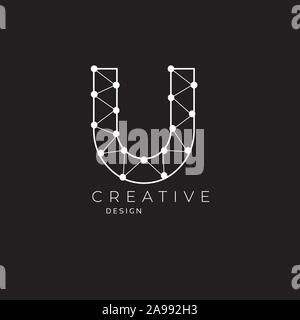 Bunte Vektor modernes Logo Vorlage Alphabet. Symbol für Ihr Unternehmen. Kreative farbenfrohe Symbol-Vektor Stockfoto