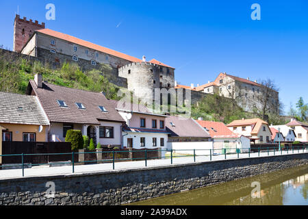Zámek, Brtnice, Vysočina, Česká republika/Burg, Stadt Brtnice, Region Liberec, Tschechische Republik, Europa Stockfoto