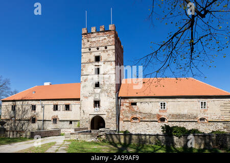 Zámek, Brtnice, Vysočina, Česká republika/Burg, Stadt Brtnice, Region Liberec, Tschechische Republik, Europa Stockfoto