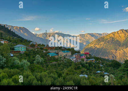 Kalpa Dorf, Spiti Valley, Himachal Pradesh, Indien Stockfoto