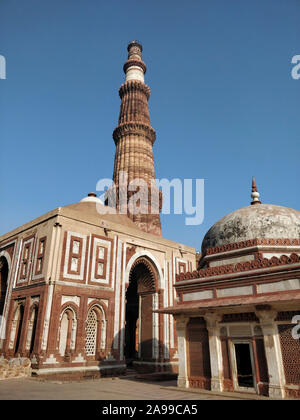 Qutub Minar, New Delhi, Indien Stockfoto