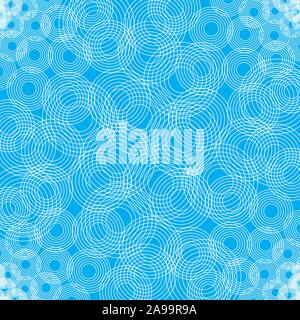 Abstrakte geometrische Hintergrund. Blue vector Hintergrund. Chaotische Hintergrund mit Kreisen Stock Vektor