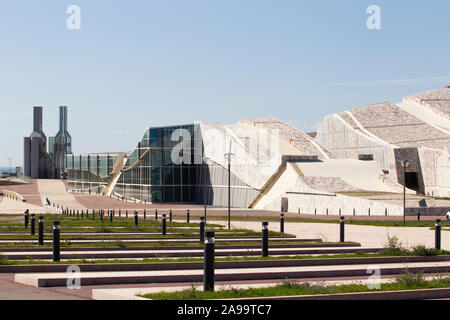 Blick auf die Stadt der Kultur von Santiago de Compostela, Spanien am 20. September 2011 Stockfoto