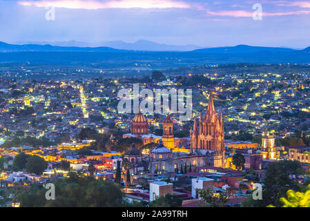 Landschaft von San Miguel de Allende in Mexiko Stockfoto