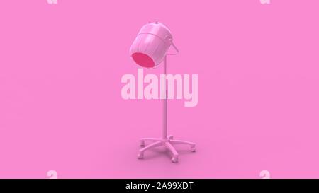 3D-Rendering von einem Salon Haar Trockner Gerät im Studio Hintergrund isoliert Stockfoto