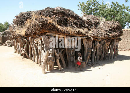 Der Dogon: Dorf von Madougou Stockfoto