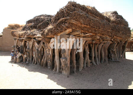 Der Dogon: Dorf von Madougou Stockfoto