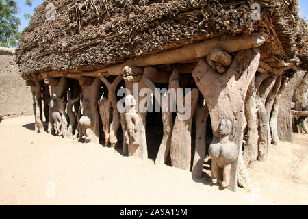 Der Dogon: Dorf von Madougou Stockfoto