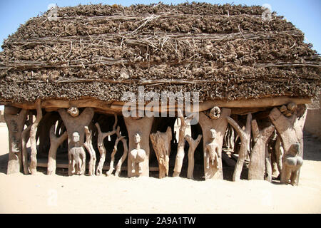 Der Dogon: Dorf von Madougou Stockfoto