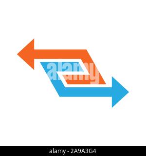 Laden Sie Pfeil. Reset Symbol. Vektorpfeil. Rotation Pfeil isoliert. Stock Vektor