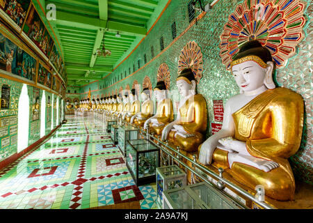 U Min Thonz Tempel, Sagaing, Mandalay, Myanmar. Stockfoto