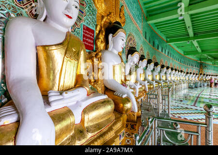 U Min Thonz Tempel, Sagaing, Mandalay, Myanmar. Stockfoto