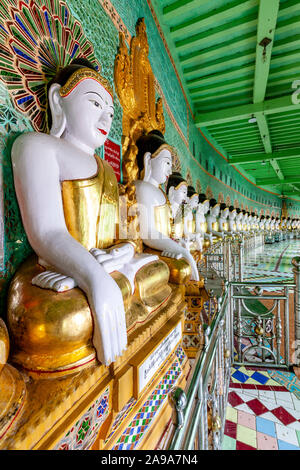 U Min Thonz Tempel, Sagaing, Mandalay, Myanmar. Stockfoto